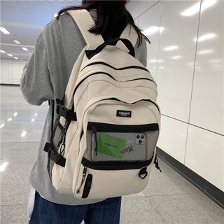 SHP潮牌包包 韓版後背包大容量輕量學生韓版帆布後背包雙肩後背包 後背包 大容量背包 雙肩包男包女包 學生書包 筆電包
