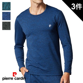 【pierre cardin 皮爾卡登】速暖陽離子圓領長袖(3件組)-SPS1950