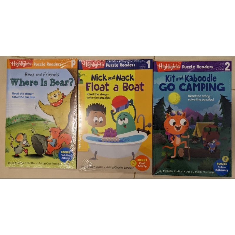 （適用kidsread 點讀筆）highlights puzzle readers 3套 分階英文讀本（酪梨壽司推薦）