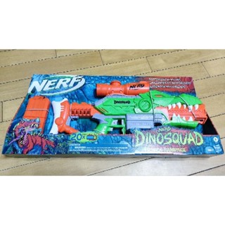 原廠正版 NERF孩之寶 精英恐龍系列 DINOSQUAD REX-RAMPAGE電動瘋狂暴龍射擊器 自由模組安全玩具槍