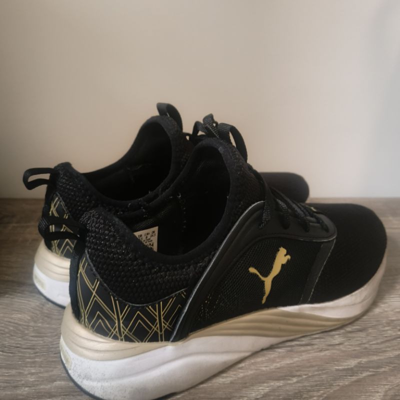 二手 PUMA 運動鞋 步鞋 鞋子 休閒鞋 黑色 24.5cm