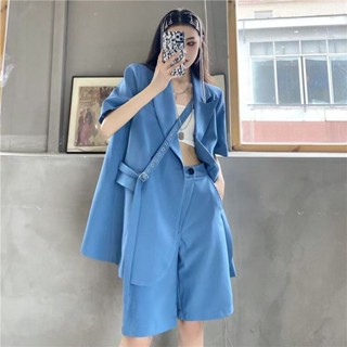 YG-服飾 小西裝外套女 時尚韓版 氣質寬松 學院風 西服女 中大尺碼女裝 春夏小眾設計感小西裝 高階感 素色百搭 通勤