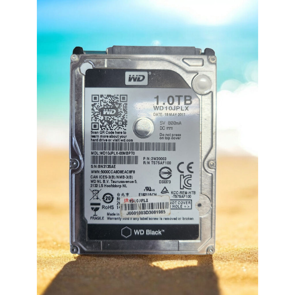含稅 黑標企業級 2.5吋 SATA WD 1TB 1T WD10JPLX 筆電用 保固一個月 04H257