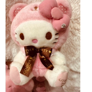 日本進口Hello Kitty和知名高階巧克力G O D V I A聯名款娃娃最美最有氣質最可愛的一款2018年收藏品