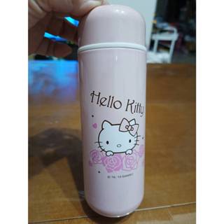 全新 正品 三麗鷗 Hello Kitty 玫瑰花不鏽鋼保溫杯 真空隨手杯 250cc 粉紅 KF-5125 保溫瓶