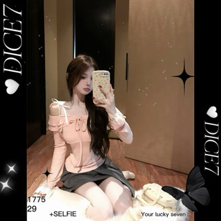 [ᴅɪᴄᴇ♡̷ | 預購-Miu系芭蕾風蕾絲上衣˖ ࣪⊹ ］