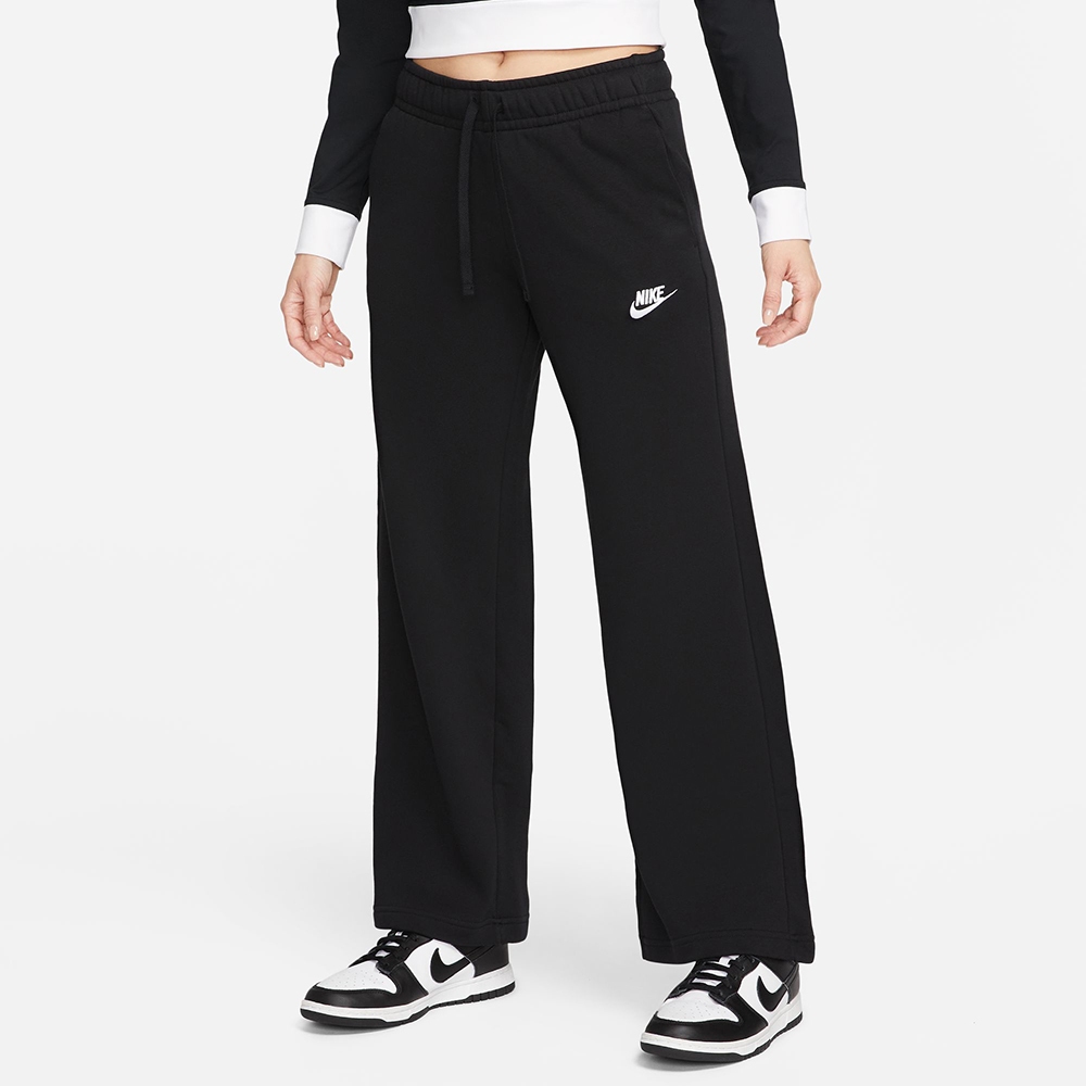 【NIKE】AS W NSW CLUB FLC MR PANT WIDE 運動長褲 女款 寬褲 黑 FB2728-010