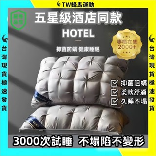 在臺現貨🔥不塌陷酒店枕 希爾頓五星級酒店扭花麵包枕頭 記憶枕 超舒適枕 護頸枕 不塌陷不變形 羽絲絨枕 抗菌枕 柔軟枕