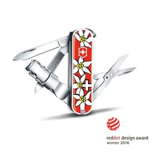 VICTORINOX 瑞士維氏 瑞士刀 Nail Clip 580 8用 65mm 瑞士國花 0.6463.840