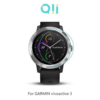 【強尼拍賣】Qii GARMIN vivoactive 3/vivolife 玻璃貼(兩片裝) 錶徑約3.5cm