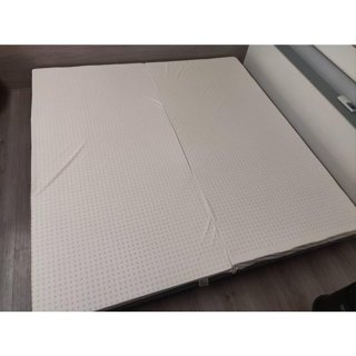 Yuan`s『 品味生活』~ 班尼斯乳膠床墊 5CM 雙面護膜 單人3尺 加大3.5尺 近新無髒