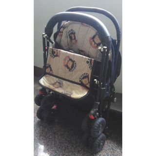 熊熊圖案嬰幼兒推車外出推車