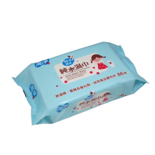 【海淨】純水濕巾99.9純水濕紙巾/86抽 單包嬰兒濕紙巾 超取一單限6包【公司貨】熊娃的家☘️