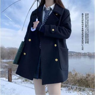 英倫風大衣外套 風衣外套女 女裝 工裝外套 防風 高階感藏青色短版風衣外套女小個子2023年新版設計感cc大衣 E9HB