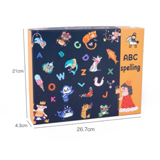 ［全新現貨］木製玩具 兒童26個字母ABC配對板 ♥ 顏色認知 拼圖拼板 配對 🎨幼兒早教 益智 英文立體 拼圖