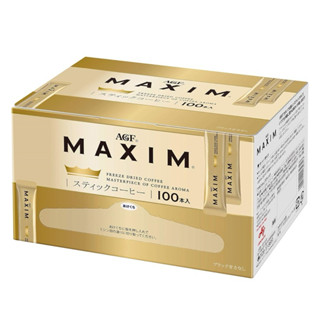 日本 AGF MAXIM FREEZE DRIED 黑咖啡 100入 奢華嚴選濃鬱金爵黑咖啡 隨身包 無糖黑咖啡