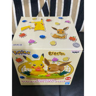 [售]代理 精靈寶可夢 神奇寶貝 Pokemon 點心時間 皮卡丘& 伊布 景品 公仔 全新內袋未拆 如圖