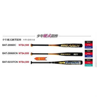 ZETT 少年硬式練習鋁棒 少年硬式練習鋁棒 BAT-20860C 國小硬式棒球鋁棒