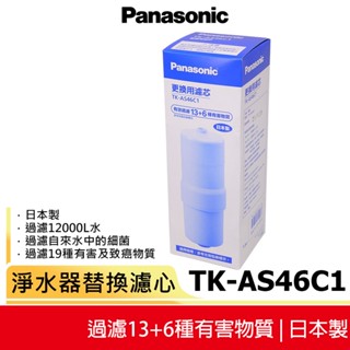 【Panasonic國際牌】日製鹼性離子整水器濾心 TK-AS46C1 (TK-CS500可使用) 原廠公司貨 日本製