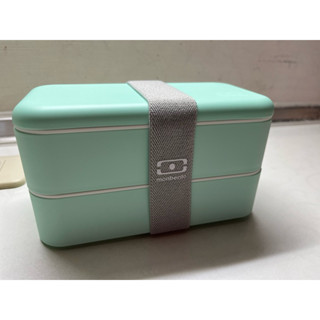 [全新]🇫🇷monbento 原創法式雙層餐盒 馬卡龍綠 便當盒