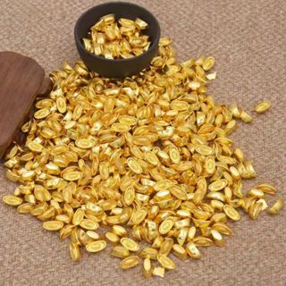 滿30送10個 臺灣發貨 （財神用品）小元寶元寶財神居家用品合金實心大小元寶供佛聚寶盆擺件聚財家居擺件招財進寶 納福