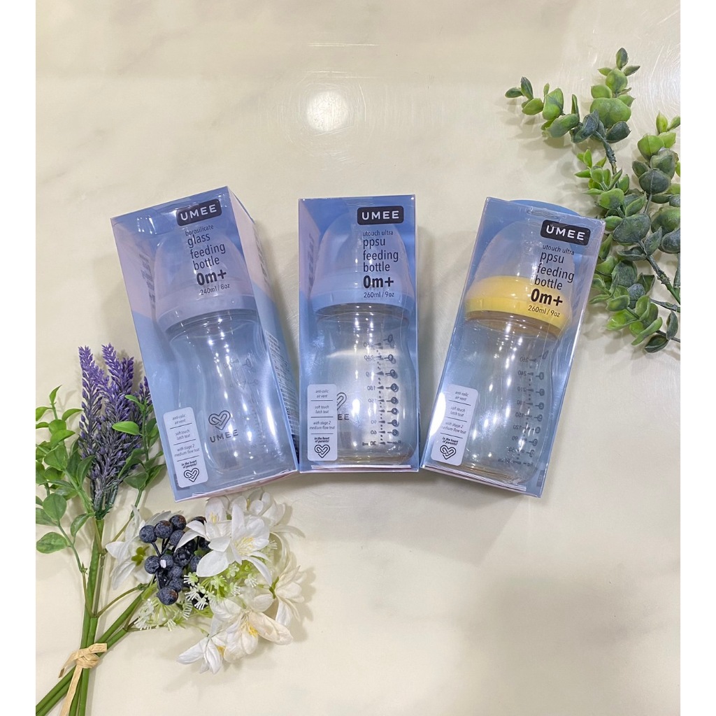 [現貨]Umee 荷蘭寬口防脹氣 玻璃奶瓶 寬口PPSU奶瓶  Jh-shop