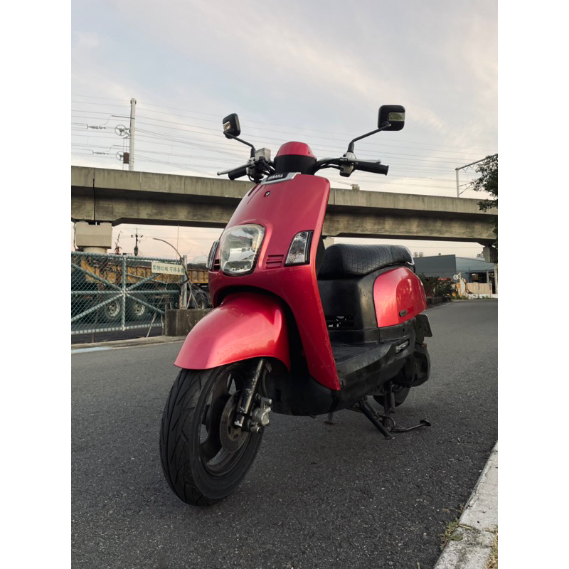 【ADE舊車販賣所】酒紅色cuxi 100烤漆漂亮 液晶儀表板 前碟剎車 動力足