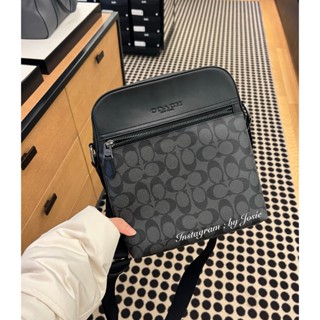 【現貨】美國代購 Coach 男士 經典款 Houston 男款 皮革 斜揹包 斜垮包 側揹包