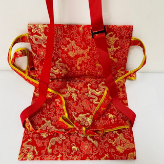 【古德】手工神明背帶 / 進香用神尊揹袋 出巡 會靈 進香 遶境 佛具 拜拜 緹花布
