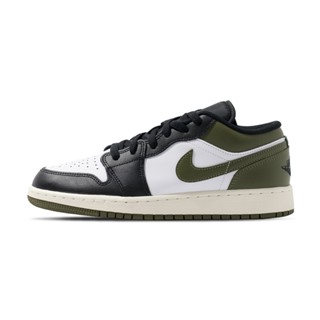 Nike Air Jordan 1 Low 大童 橄欖綠 運動 低筒 AJ1 一代 喬丹 休閒鞋 553560-092