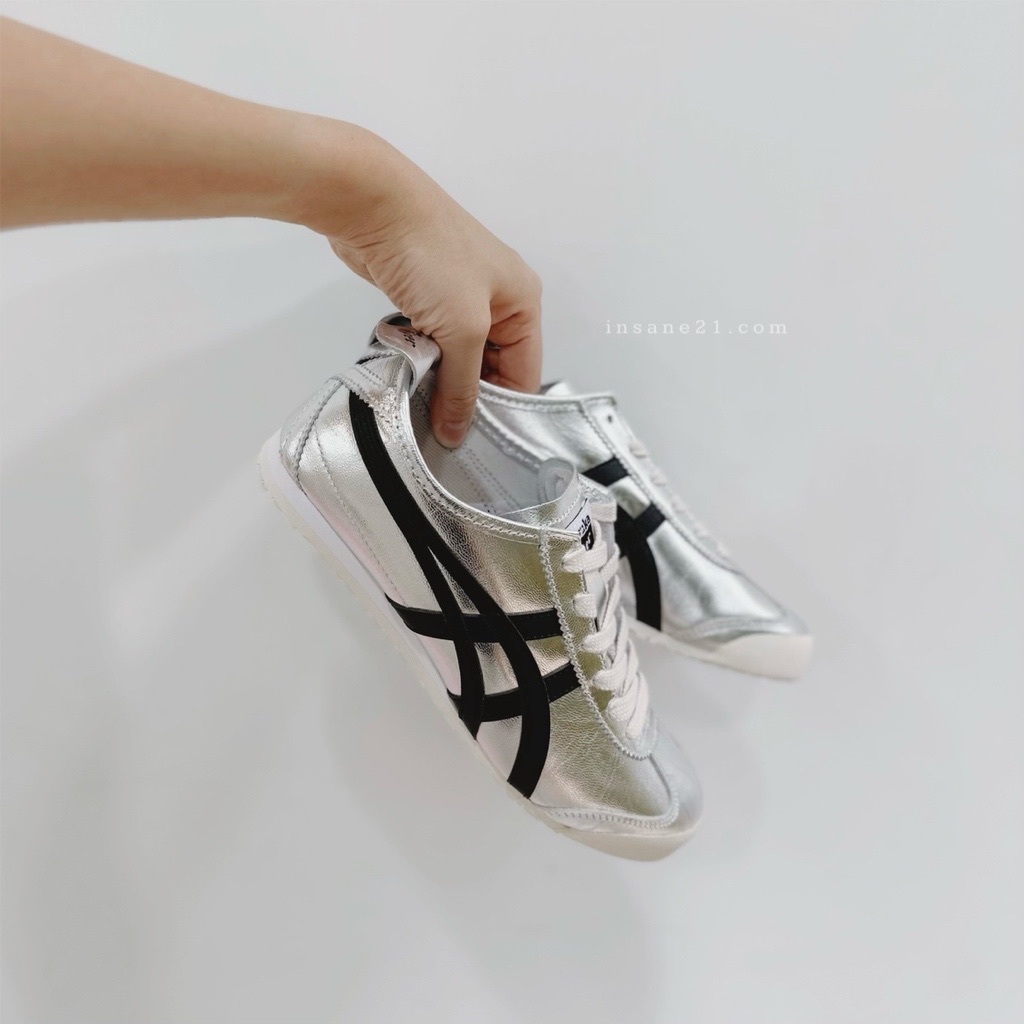 ONITSUKA TIGER MEXICO 66 鬼塚虎 銀黑 亮銀 復古 1183B566-020【彼得潘】