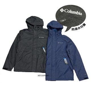 Columbia Omni-tech 麻花黑 藍 防潑水 防風 外套 內裡鋪棉 連帽外套 哥倫比亞 風衣