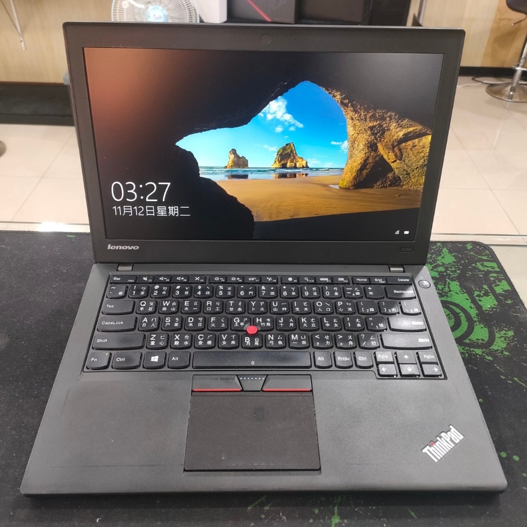 【台中駿碩電腦】NB LENOVO X250 i5-5300U/8G/240G 12.5吋 黑#二手筆電 #台中NOVA