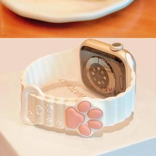 可愛貓爪 磁吸錶帶 適用於 Apple Watch 12-11-10-SE3 44/45/49MM 42/46MM