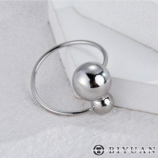 【OBIYUAN】戒指 滿100才出貨 可調節 不規則 圓球 禮物 飾品【SR318】