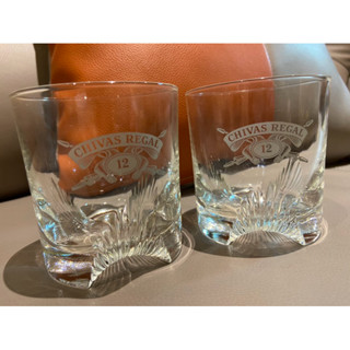 全新早期威士忌 起瓦士 CHIVAS REGAL 12年 精緻工藝質感酒杯 威士忌杯 一對（2入）