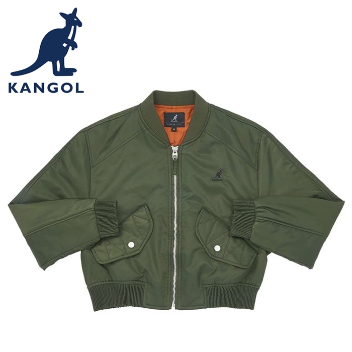 KANGOL 英國袋鼠 鋪棉短外套 64521440 外套 女款 深綠 黑色
