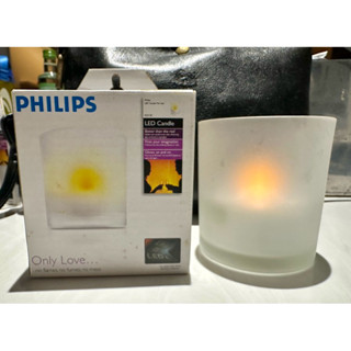 私人出清 PHILIPS 飛利浦 LED 燈 蠟燭燈 玻璃杯 蠟燭 蠟燭杯 咖啡廳 氣氛燈 耶誕蠟燭 二手 Candle