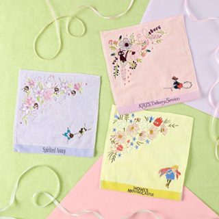 🎀StudioC編編揪團購🎀 吉卜力刺繡小方巾 神隱少女 霍爾的移動城堡 魔女宅急便