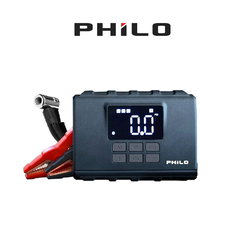 【Philo飛樂】Q12 行車救援王 救車打氣多功能機 快充特仕版 打氣機 電霸 救車行動電源 自動打氣機 救車行充
