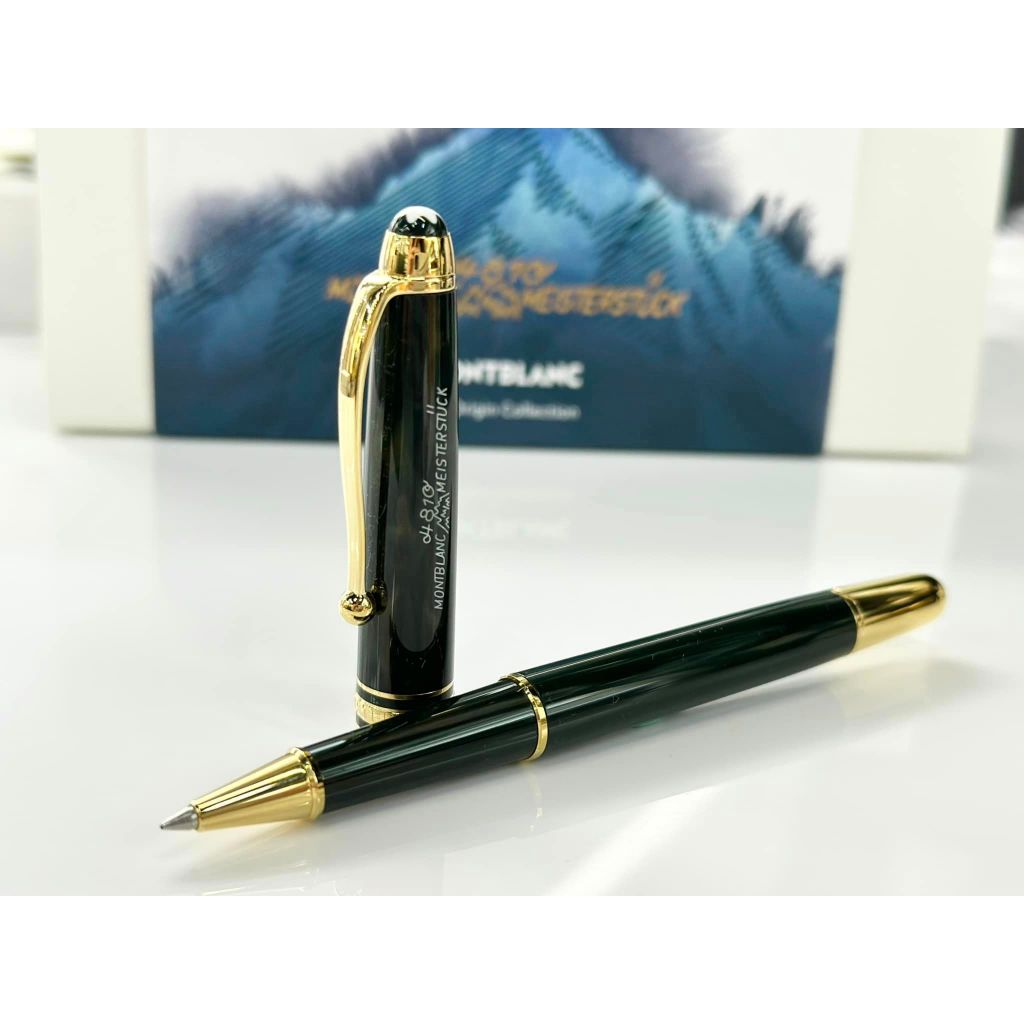 【古今鋼筆】Montblanc 萬寶龍 100週年紀念 大師傑作 THE ORIGIN 系列 163 綠色鋼珠筆