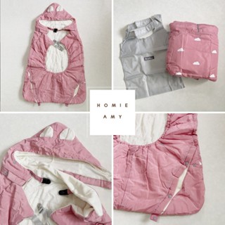 全新現貨 日系品牌【嬰兒多防水披風 嬰幼兒抱毯 推車蓋毯 厚款絨毛背巾 背帶斗篷 嬰兒車毛毯 防風】快速發貨