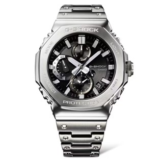 CASIO 卡西歐(GMC-B2100D-1A) G-SHOCK 太陽能藍芽 全金屬八角形三眼計時錶-黑