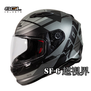 🚚免運✅原廠全新🔥Ginny🔥【SOL SF-6 SF6 超視界】內藏式墨鏡 浮動式鏡座 全可拆洗 全罩 安全帽