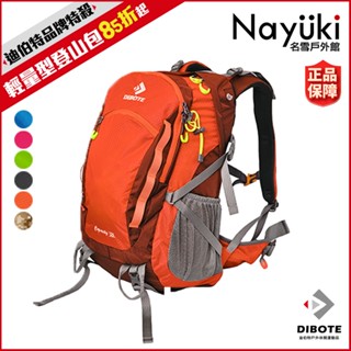 迪伯特DIBOTE 輕量登山包38L《名雪購物》輕量透氣背架 附防水袋 38公升後揹包 專業登山包 揹包