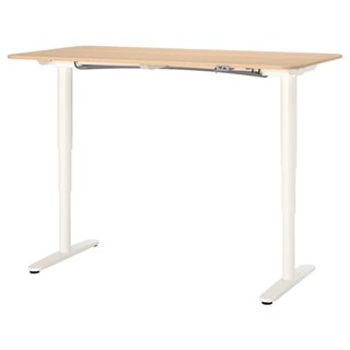 絕版品/IKEA宜家BEKANT電動升降桌工作桌書桌電腦桌/160x80/橡木色/高度可調/二手八成新/特$11800