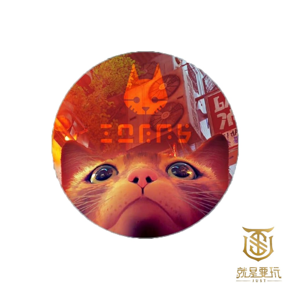 【就是要玩】NS Switch 任天堂 特典 浪貓 STRAY 手機貼紙 貼紙 造型 貓 貓咪 流浪貓 賽博龐克 模擬