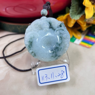 臺灣現貨 飄花 雙面雕刻 三陽開泰 洋洋得意 羊 平安扣 天然翡翠A貨 緬甸玉羊雕刻墜 項鍊