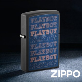 ZIPPO Playboy花花公子防風打火機 46272 Black Light工藝 黑色啞漆 紫外線 終生保修