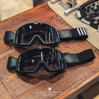 GOODBOY 好孩子合作社 哈雷復古風鏡 山車帽風鏡 (黑色款) 越野風鏡 機車風鏡 擋風鏡 百分百100%風鏡